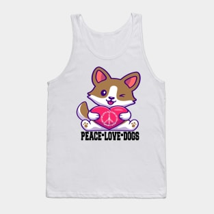 peace love dogs Tank Top